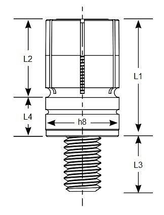 Mitee-Bite XYZ Press Fit Pin 5/8" rostfrei, X31760