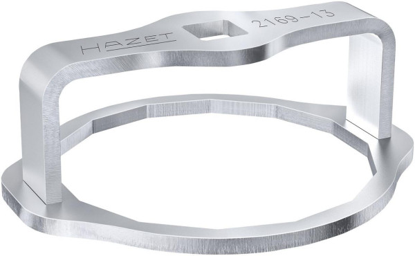 Hazet Ölfilter-Schlüssel, Vierkant hohl 12,5 mm (1/2 Zoll), Außen-14-kant Profil, 92 mm, 2169-13
