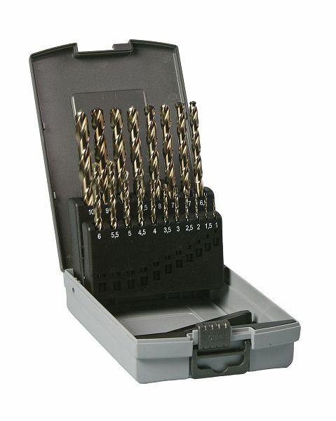 HiKOKI Metallbohrerset HSS-Co DIN 338 (19-teilig) 1-10 mm x 0,5 mm, 780698