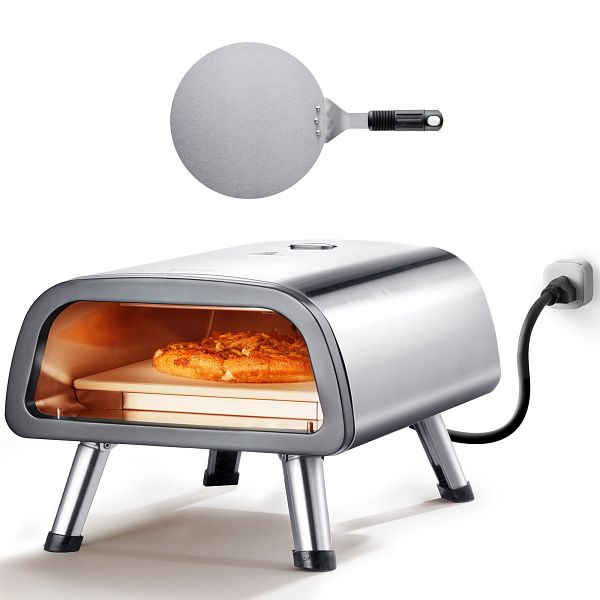 VEVOR Kommerzieller Pizzaofen Backofen 305mm Pizzamaker Elektrisch 1 Drehknopf, GDKTMSDPSLDC999SEV2