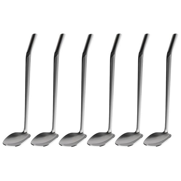 APS Löffel "ELEVATE", 6er-Set, 18/8 Edelstahl (hochglanzpoliert), Gesamtlänge 13,5 cm, Löffelmaß 3 x 3,2 cm, 75930