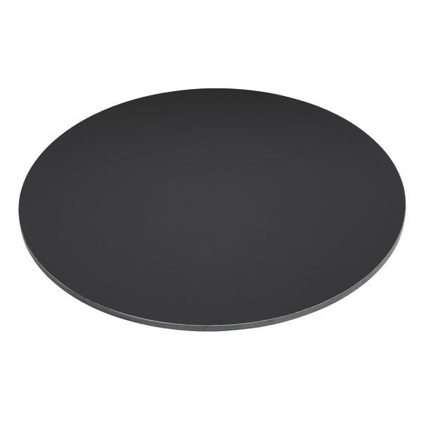 Bolero Matte Black Runde Tischplatte für draußen 600mm, FU531