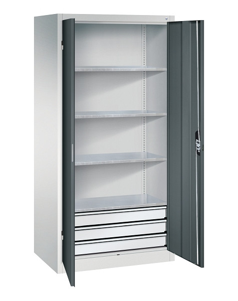 C+P Werkzeugschrank Acurado, H1950xB930xT600mm, 7035/7016, 8922-503 S10153