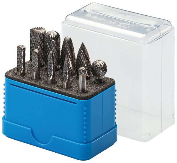SW-Stahl Hartmetall Frässtiftesatz, 10-teilig, 82555L