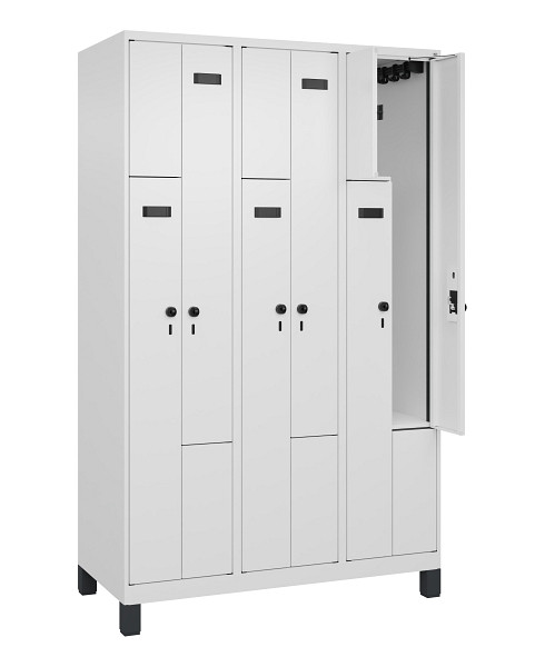 C+P Z-Spind Evolo PLUS, Füße, 6 Fächer, 1950x1200x500mm, 9016/9016, 049013-326 S10027