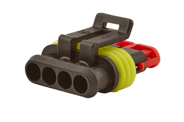 HELLA Steckgehäuse, 4-polig, Stecker: Parallelverbinder, 8JA 746 184-042