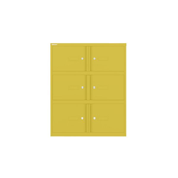 Bisley Essentials Office Locker, Höhe 1000-1024 x Breite 800 x Tiefe 470 mm, 677 tickleweed, YELD0810677