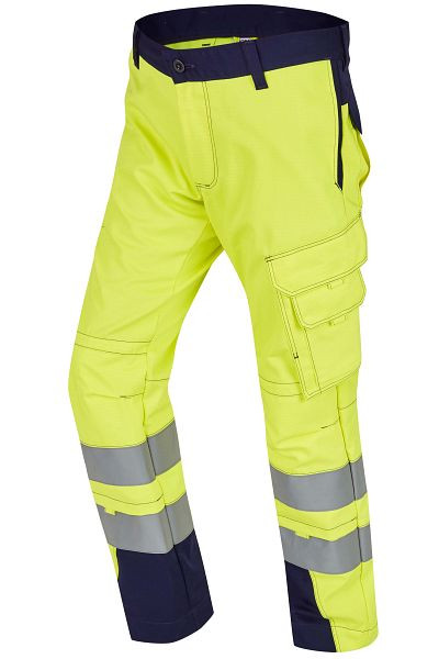 ROFA Bundhose teils 2-lagig 2427, Größe 114, Farbe 354-leuchtgelb-marine, 2652427-354-114