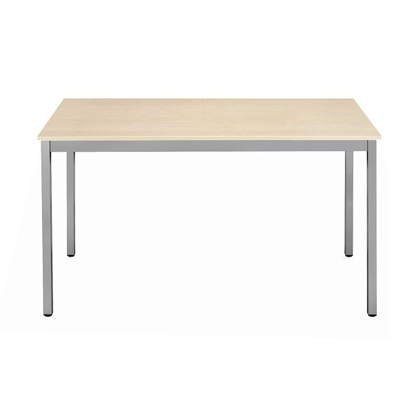 Bisley Mehrzwecktisch, Breite 1800 mm, Tiefe 800 mm, 19mm Tischstärke, 399 chrom x MP ahorn, MT1808MP399
