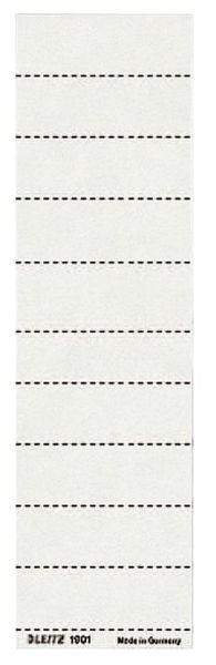 LEITZ 1901 Blanko-Schildchen, Karton, 100 Stück, weiß, 1901-00-01