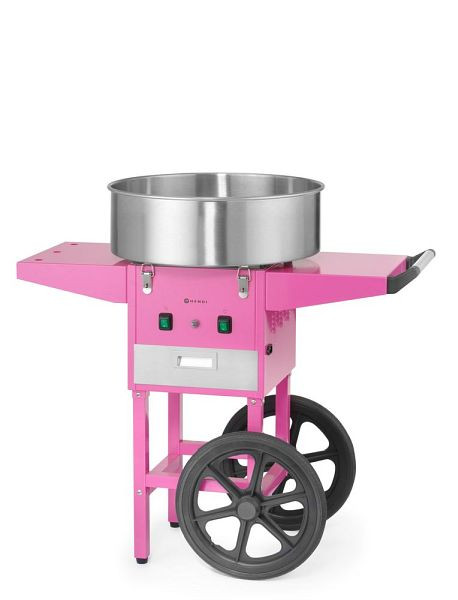 Hendi Zuckerwatte-Maschine rosa, mit Fahrgestell 230V 1130W, 282809
