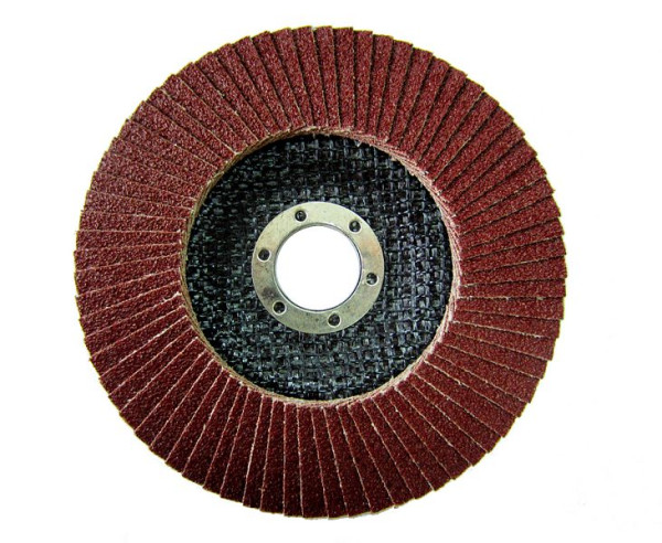 VaGo-Tools Fächerschleifscheiben 125mm konisch P36 Braun Lamellenscheiben, VE: 5 Stück, AO-29-125-36-5_av