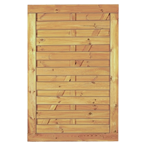 T&J Maxi-Massiv-Tor 100 x 150 cm, Rahmen 45/90 mm, ohne Beschlag, kdi grün, Lamellen geriffelt & geschraubt, 11041