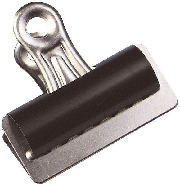 Q-Connect Briefklemmer - 25 mm, Klemmvolumen 6 mm, schwarz, VE: 10 Stück, KF01287