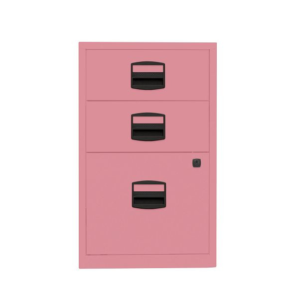 Bisley Home Beistellschrank PFA, 2 Universalschubladen, 1 HR-Schublade, 601 pink, PFA3601