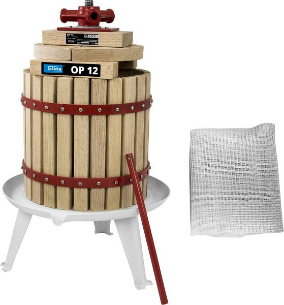 Güde Obstpresse OP 12, Presskorb mit 12 L Inhalt, 30003, 4015671300034