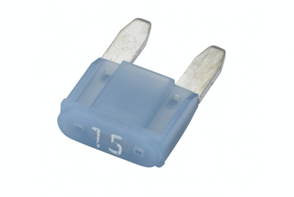 HELLA Sicherung, Mini-Flachstecksicherung, mit LED, 15A, 12V, Spannung bis: 32V, blau, 8JS 728 596-222