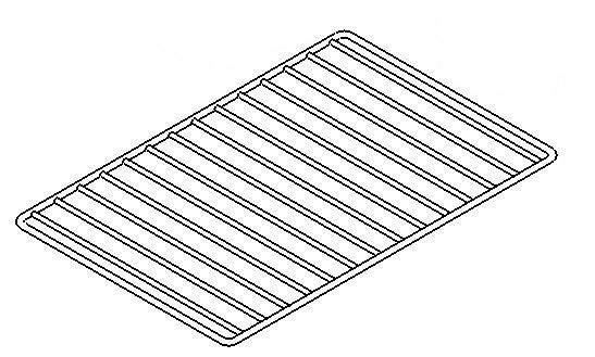 NordCap Bodenrost für FK 26 / 36 / 41 und UKU, weiß rilsaniert, B x T in mm: 418 x 248, 4057113407