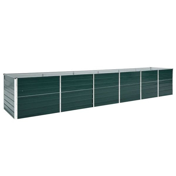 vidaXL Garten-Hochbeet Verzinkter Stahl 480x80x77 cm Grün, 47069