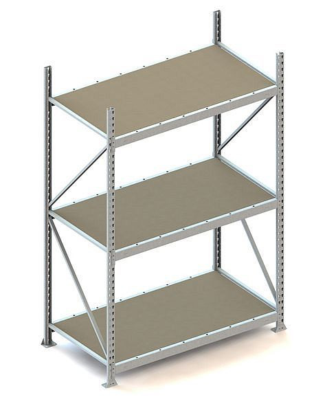 Meta MINI-RACK GR 2200x1400x800 mm, verzinkt, mit Spanplatten, Bodenanzahl: 3, 20051227