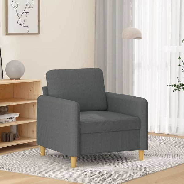 vidaXL Sessel Dunkelgrau 60 cm Stoff, 359463, 8721012141896
