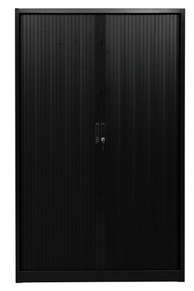 Gürkan Rollladenschrank, 46 x 120 x 195 cm, Schwarz, Fachboden Stück 4, SDC.1912, 100238