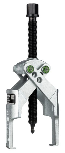 KUKKO 2-armiger Abzieher mit schmalen, selbstsp., sich kreuzenden Abziehschenkeln, bis 140 mm Spannweite, 125 mm Spanntiefe, 14-02