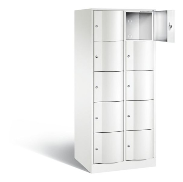 C+P XL-Schließfachschrank Resisto, H1950xB772xT640mm, Farbe: Verkehrsweiß, 8570-273 S10145