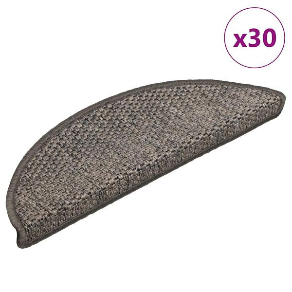 vidaXL Stufenmatten Selbstklebend Sisal-Optik 30 Stk. 56x17x3 cm, 3365860