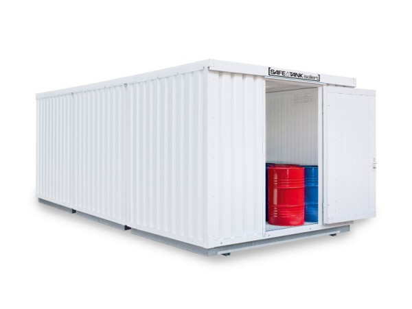 SÄBU SAFE Tank Kombination STKI 3000, isoliert, vormontiert, Kunststoffbeschichtet RAL 9002, 3.050 x 6.520 x 2.520 mm, F8850840101-F911