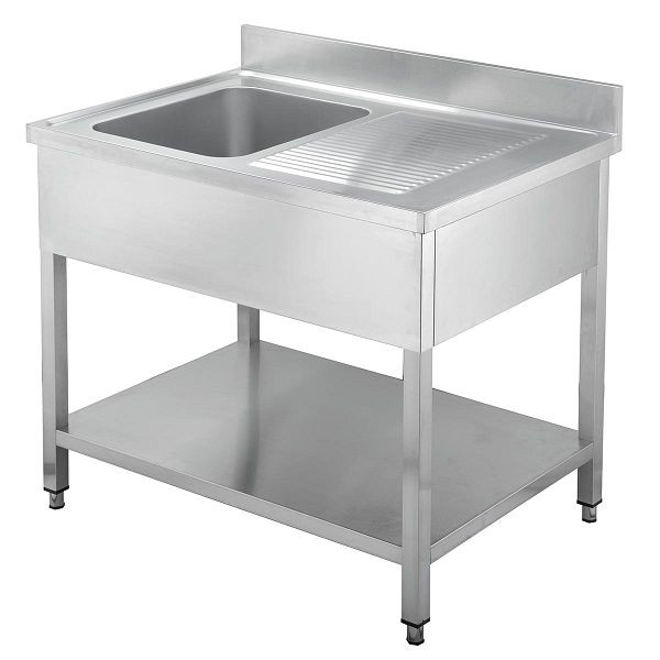 Vaiotec TOPLINE Spültisch 600 / 1 Becken links + Abtropffläche L: 1000 mm, 10434