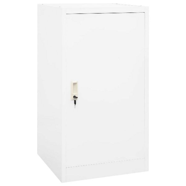 vidaXL Sattelschrank Weiß 53x53x105 cm Abmessung, Stahl, 339603