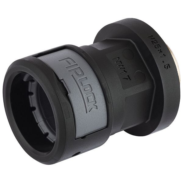 LAPP Schlauchverschraubung FIPLOCK ONE METALL M20X1,5 / 12, schwarz, VE: 10 Stück, 61804534