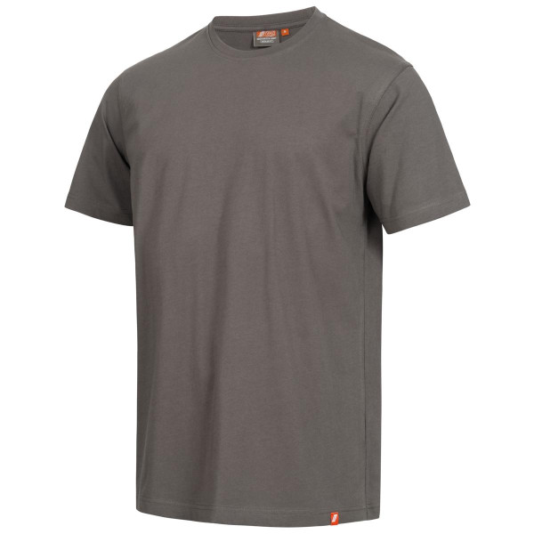 NITRAS MOTION TEX LIGHT, T-Shirt, vorgewaschen, Rundhals, Nackenband, 100% Baumwolle, 160 g/qm, Größe: S, Farbe: grau, VE: 20 Stück, 7005-1200-S
