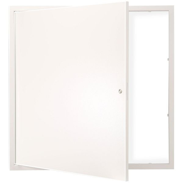 VEVOR Revisionsklappe 613 x 613 mm Verzinktes Stahlblech Trockenbau, 165° Arbeitsbereich Unterputzklappe Nockenriegelschloss, JXMBD2424INCHSQQJV0