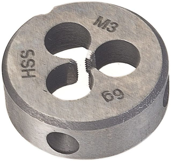 Hazet Schneideisen, Gewinde-Schneideisen für Außengewinde, Gewinde: M 3 x 0,5, 849AG-M3