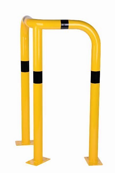 CRASH STOP Eckrammschutzbügel Ø76 verzinkt und beschichtet, H 1200 mm, 40-30
