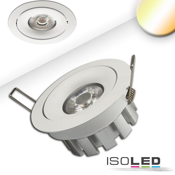 ISOLED LED Einbaustrahler SUNSET, weiß, 15W, 45°, 2200-3100K, Dimm-to-warm, 112671