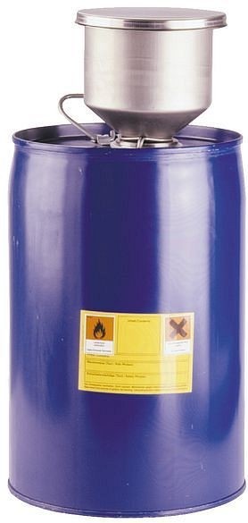 asecos Sammel- und Transportbehälter Stahlblech lk. Blau Volumen 12 L, Höhe 350mm, 8882