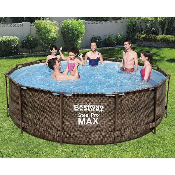 Bestway Steel Pro MAX Swimmingpool-Set Deluxe Series Rund 366x100 cm, 92836