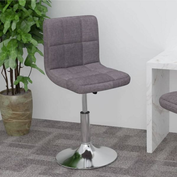 vidaXL Drehbarer Barhocker Taupe Stoff, modern, Hingucker, 334208