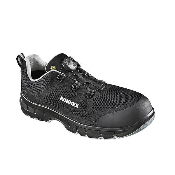 RUNNEX S1PS-ESD-Sicherheitshalbschuhe atop FlexStar, Farbe: schwarz/grau, Größe: 37, VE: 1 Paar, 5190-37