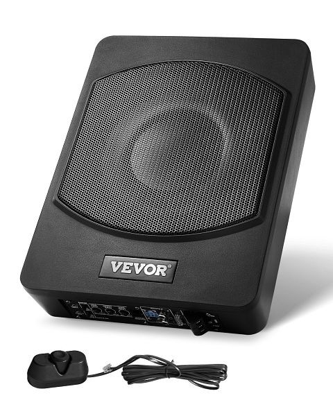 VEVOR Untersitz-Auto-Subwoofer, 240W Schlankes Aktives Subwoofer-System 254mm, MCXAZQCZYXDYYKETPV9