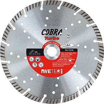 Iwetec Diamant-Trennscheibe Cobra Turbo, ø 350 mm / 25,4 mm, 687038