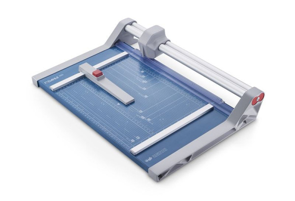 Dahle Rollen-Schneidemaschine 550, Schnittlänge 360 mm, A4, mit doppelter Führungsstange, blau, 00550-15000
