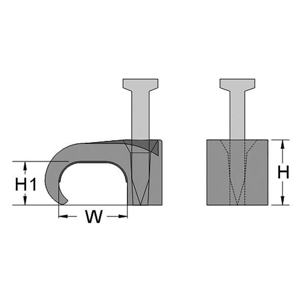 Haupa Nagelschellen 2 - 4 mm transparent, VE: 100 Stück, 262236