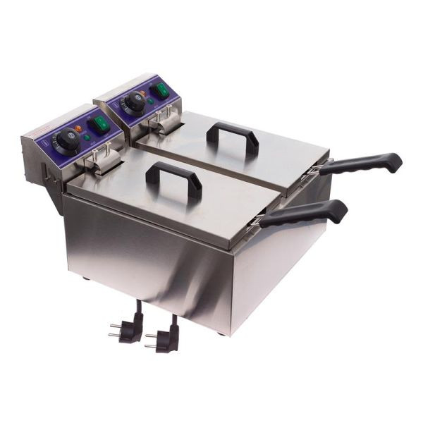 ALLPAX Elektro-Doppel-Fritteuse 12 l, 10023272, 4065687011837