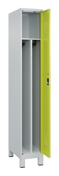 C+P Spind Evolo PLUS, mit Füßen, 1 Abteil, 1950x300x500mm, 7035/0024, Verschluss Zylinderschloss, 049010-10F S10042