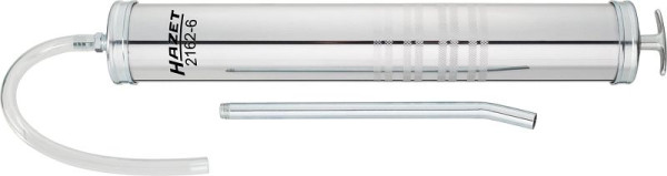 Hazet Hochleistungs Saug- und Druckspritze, Zusätzlich inklusive Metall-Auslauf Füllmenge: 1000 ml Schlauch-Innendurchmesser: 9,5 mm, 2162-6
