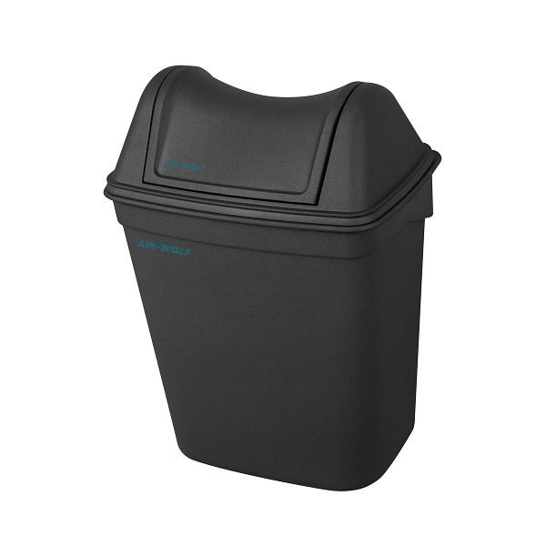 Air Wolf Hygieneabfallbehälter mit Haube, ohne Beutelspender, Anthrazit, 8 Liter, ABS Kunststoff, Serie Beta, 30-125